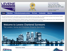 Tablet Screenshot of levene-surveyors.com